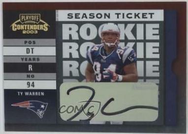 Ty Warren [Autograph] #188