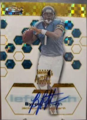 Byron Leftwich [Autograph Gold Refractor] #120