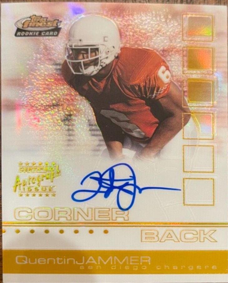 Quentin Jammer [Certified Autograph Gold Refractor] #127