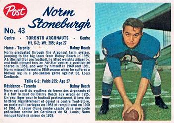 Norm Stoneburgh #43