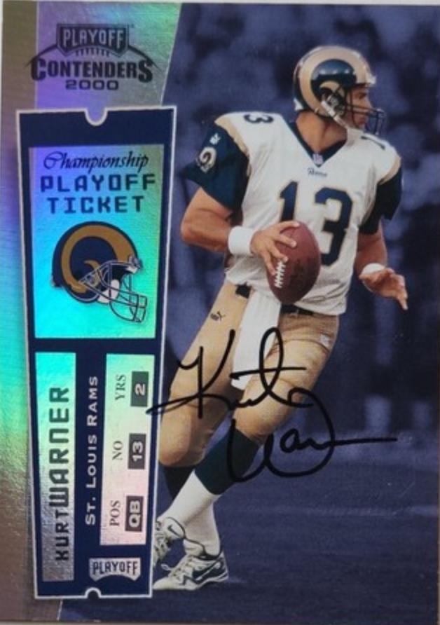 Kurt Warner [Championship Ticket Autograph] #197