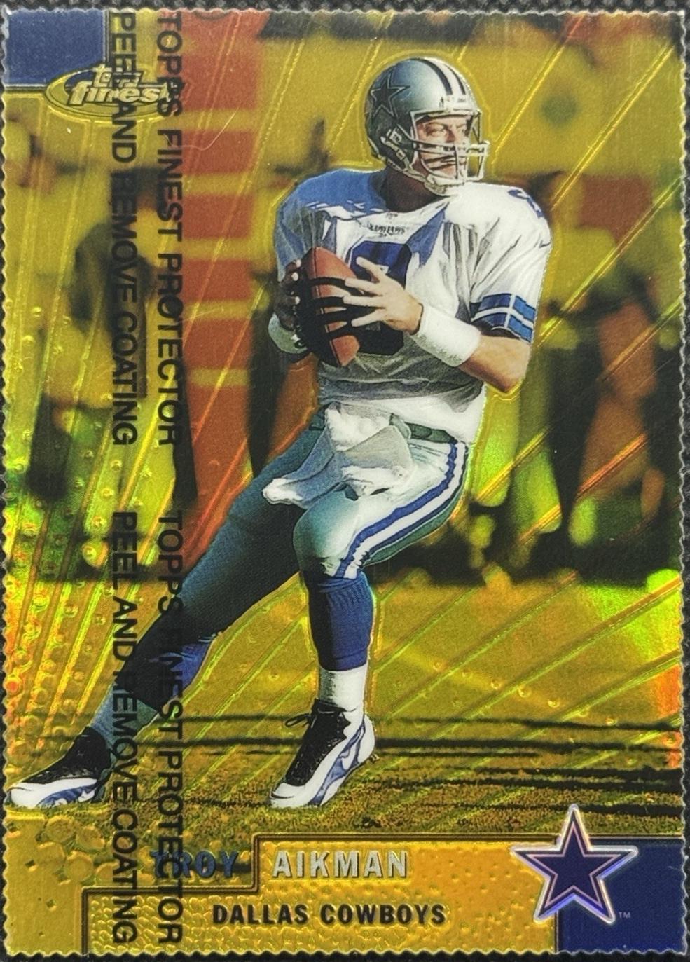 Troy Aikman [Gold Refractor w/ Coating] #20