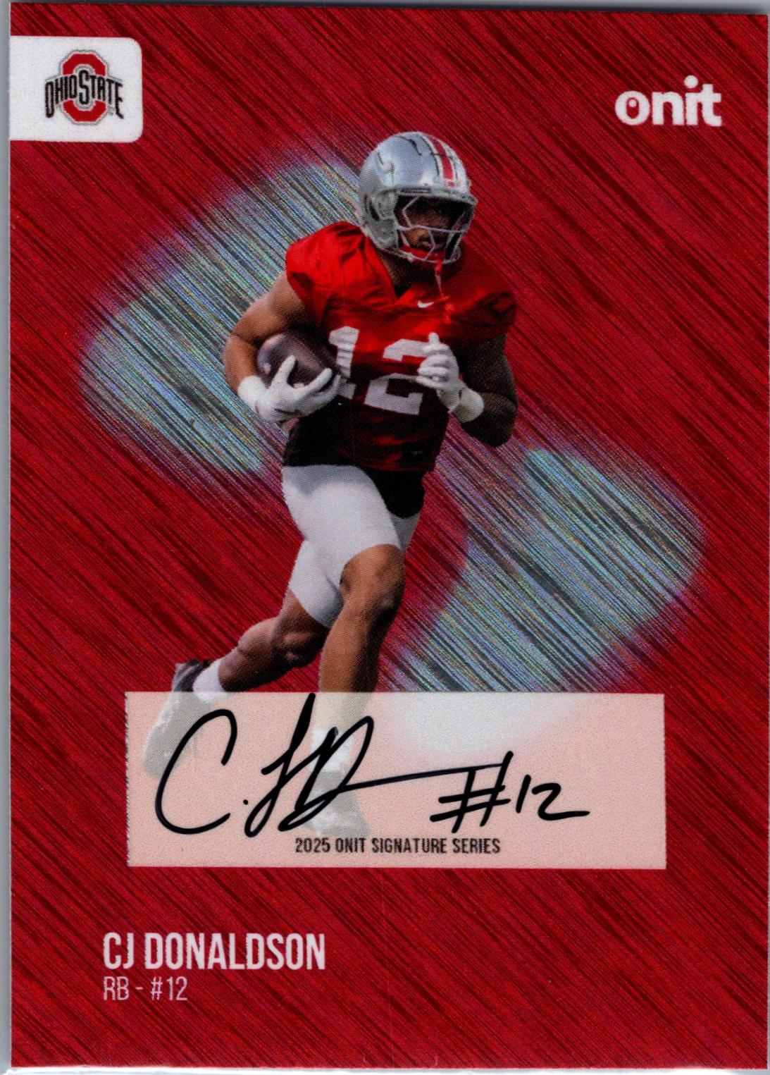 CJ Donaldson Jr. [Team Color Shimmer] #S-3