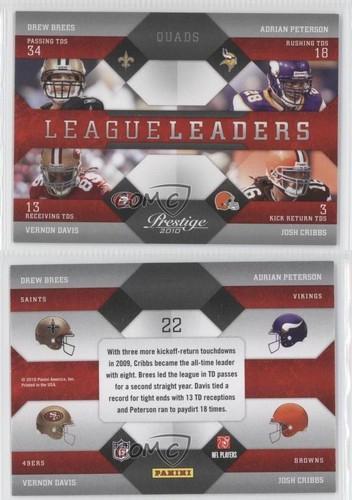 League Leaders - Brees/Peterson/Davis/Cribbs #22