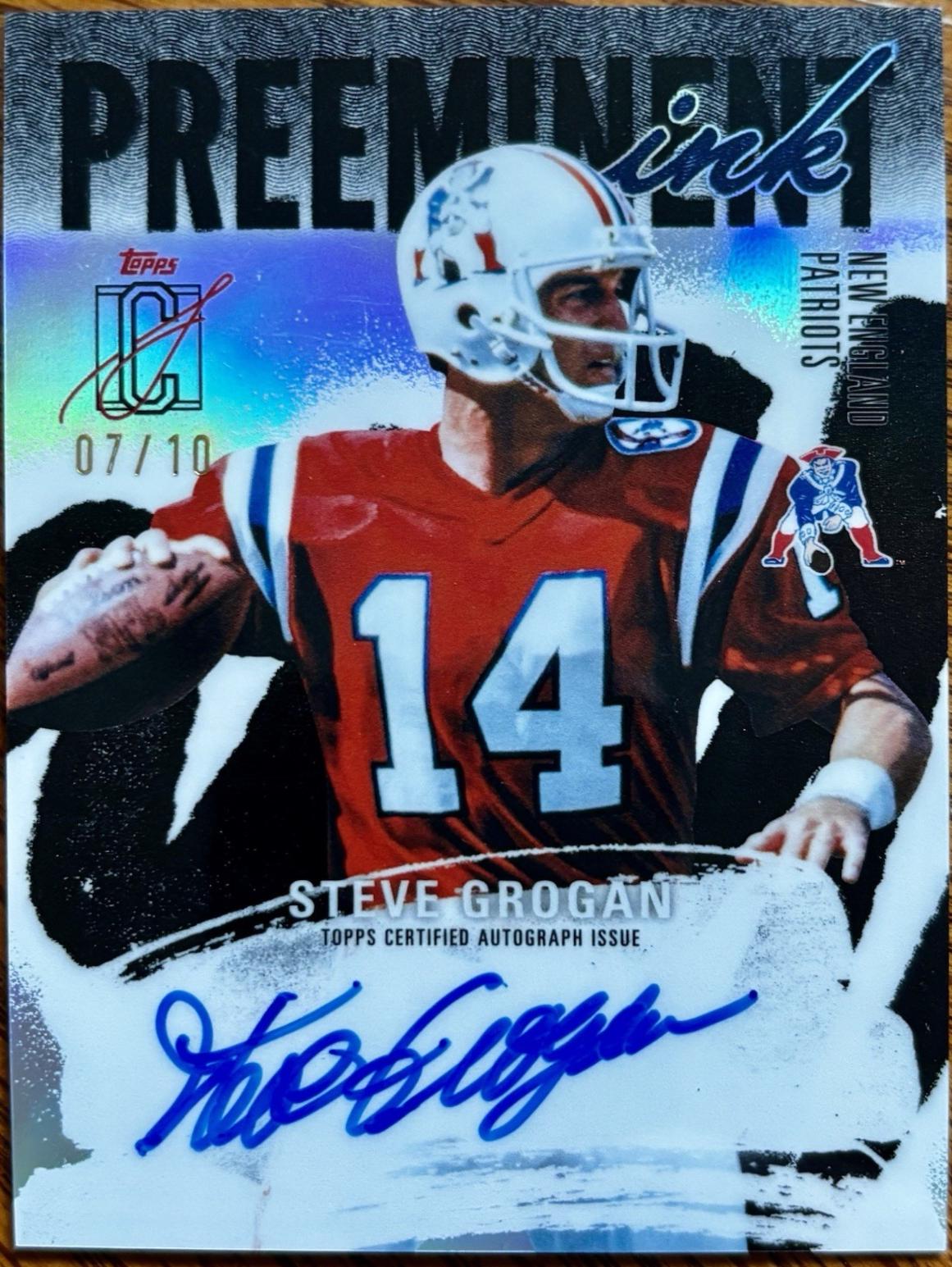 Steve Grogan [Black] #PI-SG