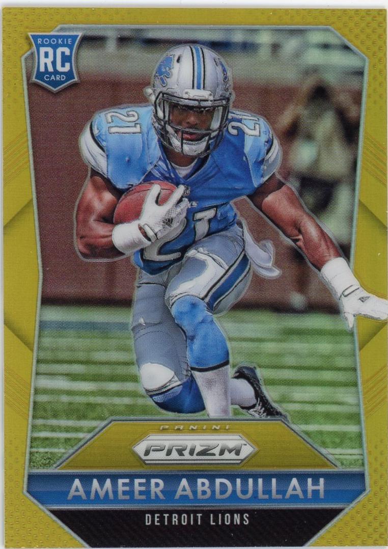 Ameer Abdullah [Gold Prizm] #202