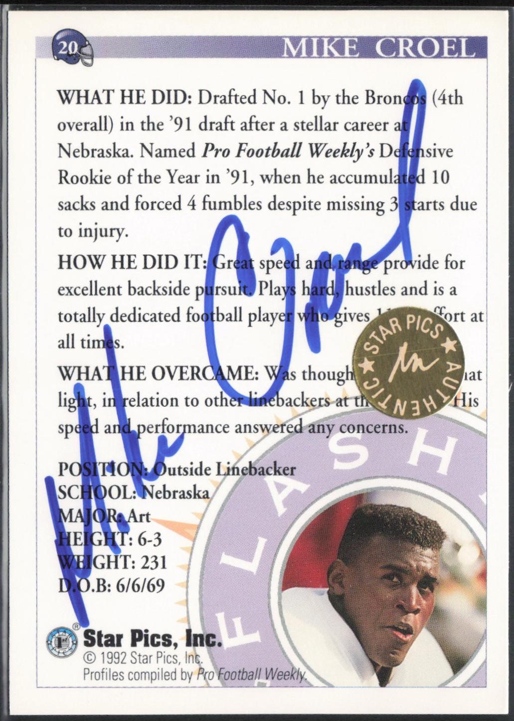 Mike Croel [Autograph] #20