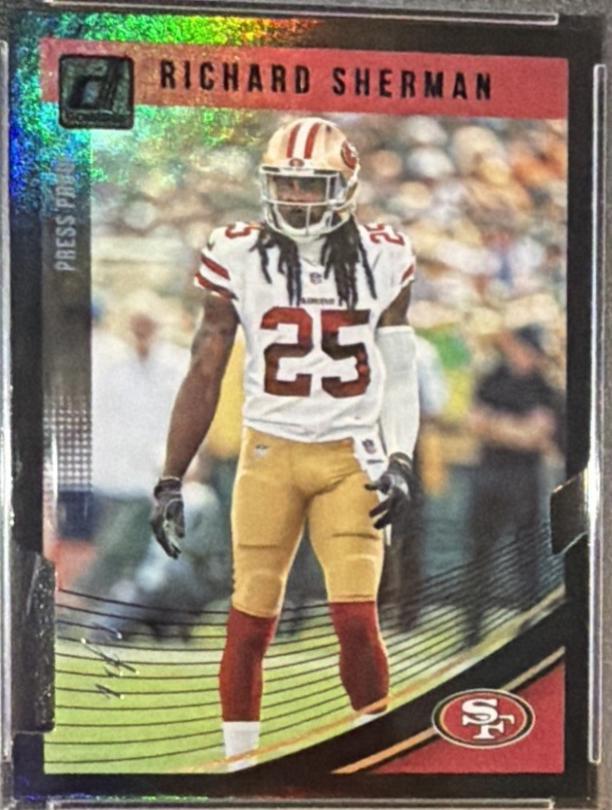 Richard Sherman [Press Proof Black Die-Cut] #258