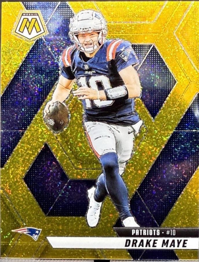 Drake Maye [Gold Glitter] #28