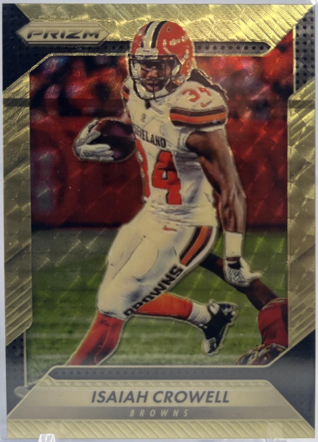 Isaiah Crowell [Gold Vinyl Prizm] #138