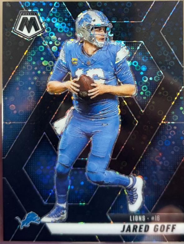 Jared Goff [Mosaic No Huddle Black] #194