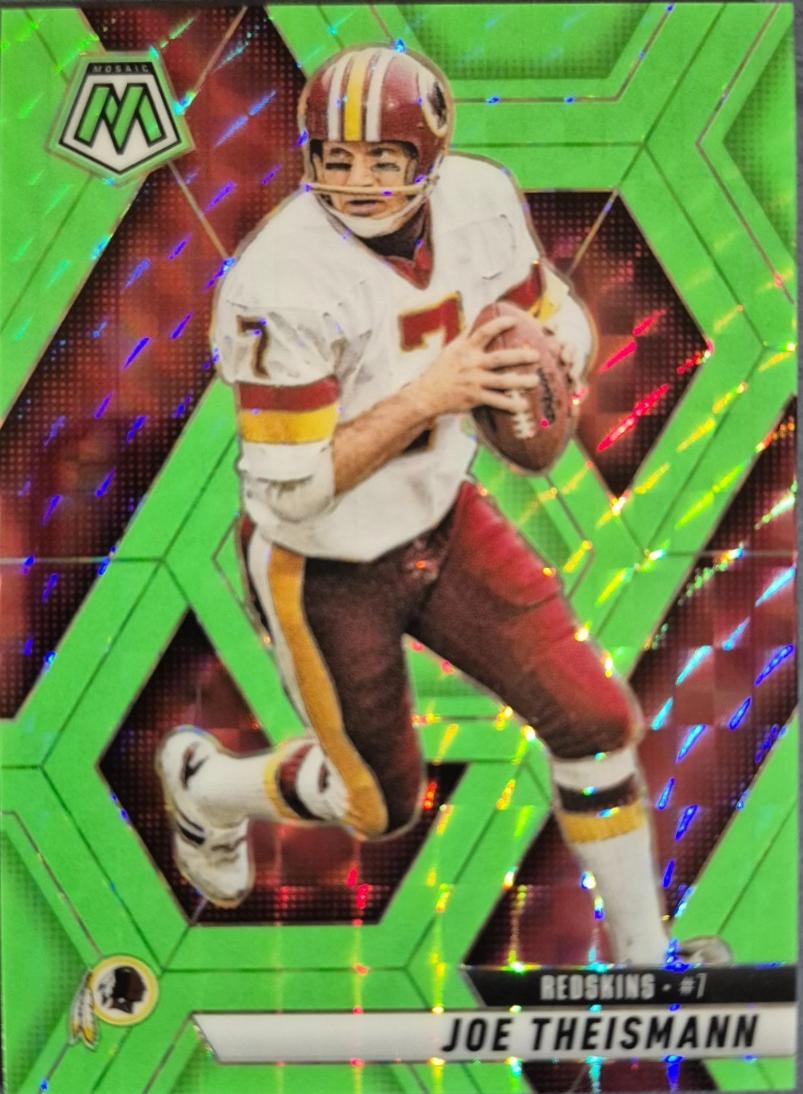 Joe Theismann [Mosaic Green Fluorescent] #105
