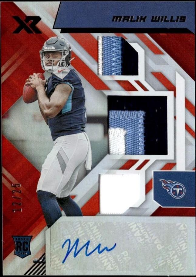 Malik Willis [Triple Swatch Autograph Orange] #203