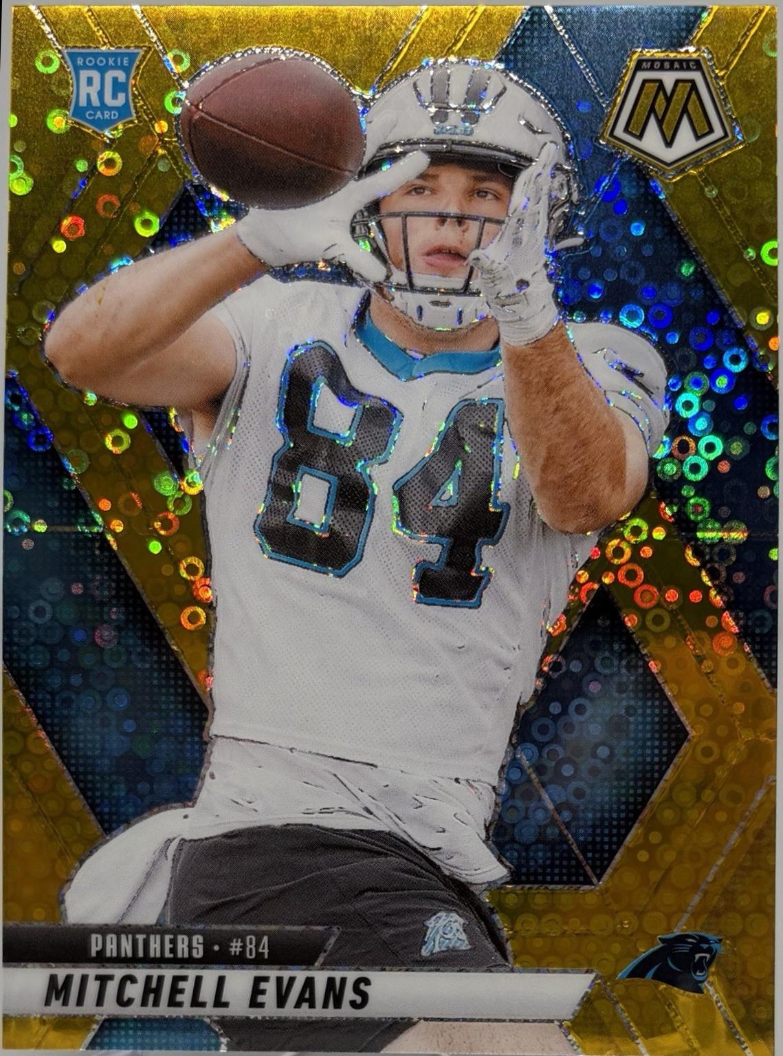 Mitchell Evans [Mosaic No Huddle Gold] #344
