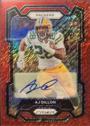 AJ Dillon [Autograph Red Shimmer] #106
