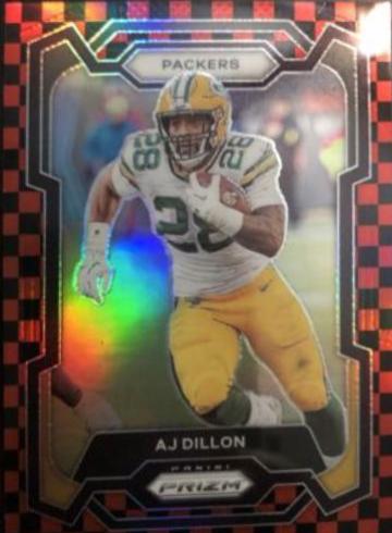 AJ Dillon [Black Red Checker] #106