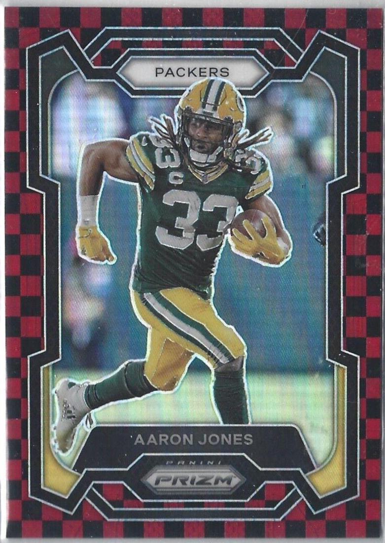 Aaron Jones [Black Red Checker] #105