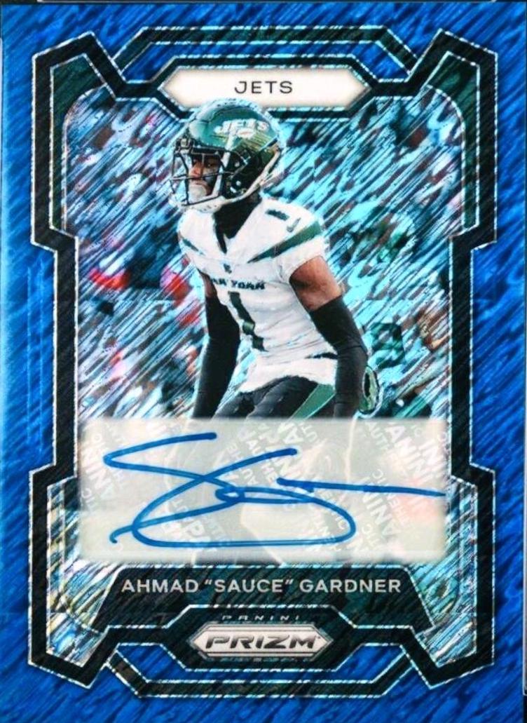 Ahmad 'Sauce' Gardner [Autograph Blue Shimmer] #228