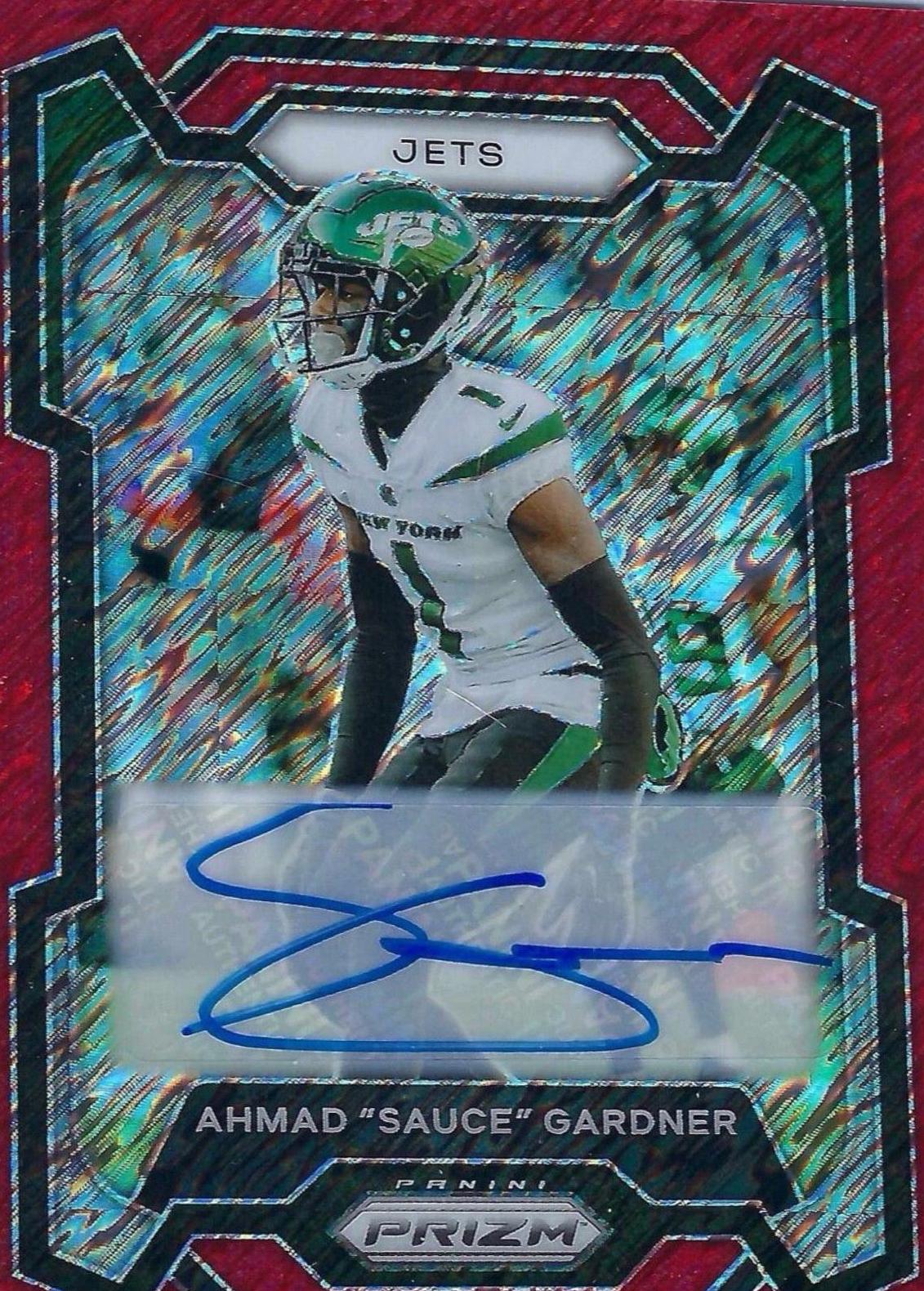 Ahmad 'Sauce' Gardner [Autograph Red Shimmer] #228