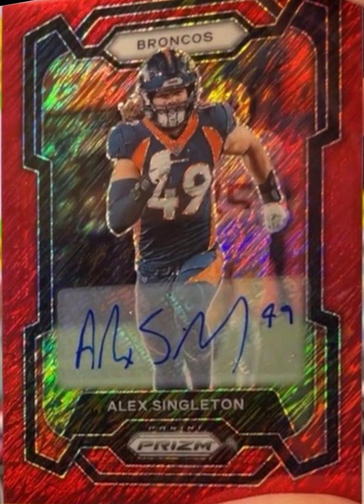 Alex Singleton [Autograph Red Shimmer] #84