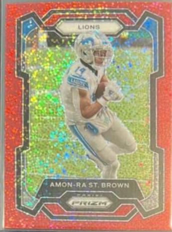 Amon Ra St. Brown [Red Sparkle] #96