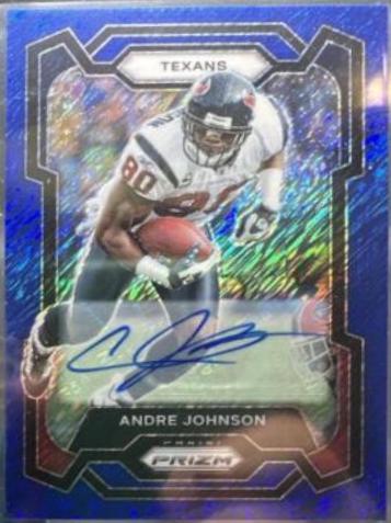 Andre Johnson [Autograph Blue Shimmer] #121