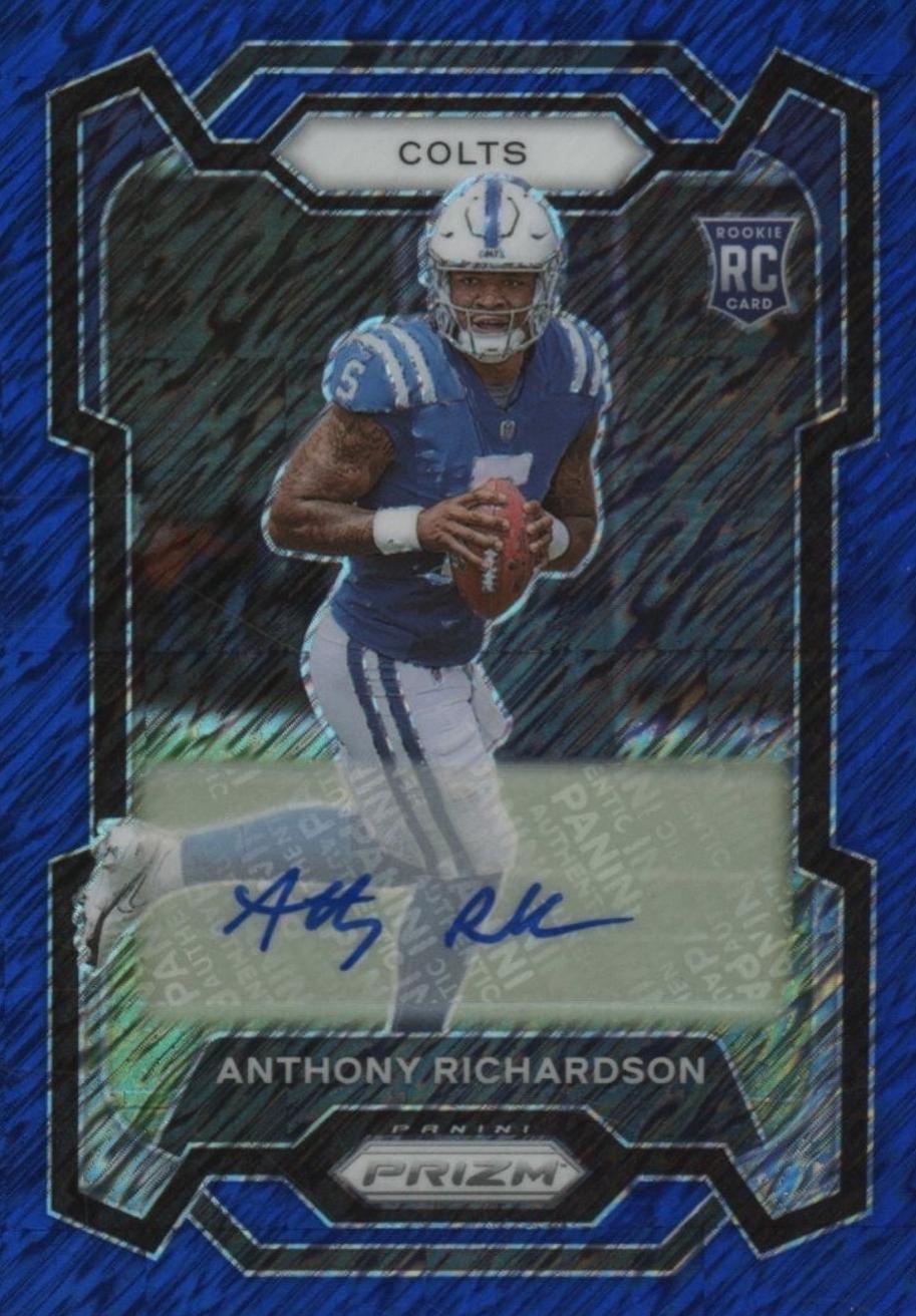 Anthony Richardson [Autograph Blue Shimmer] #343