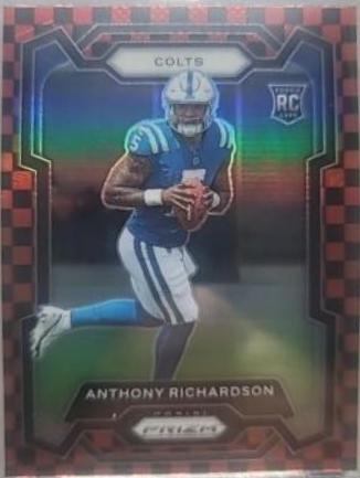 Anthony Richardson [Black Red Checker] #343