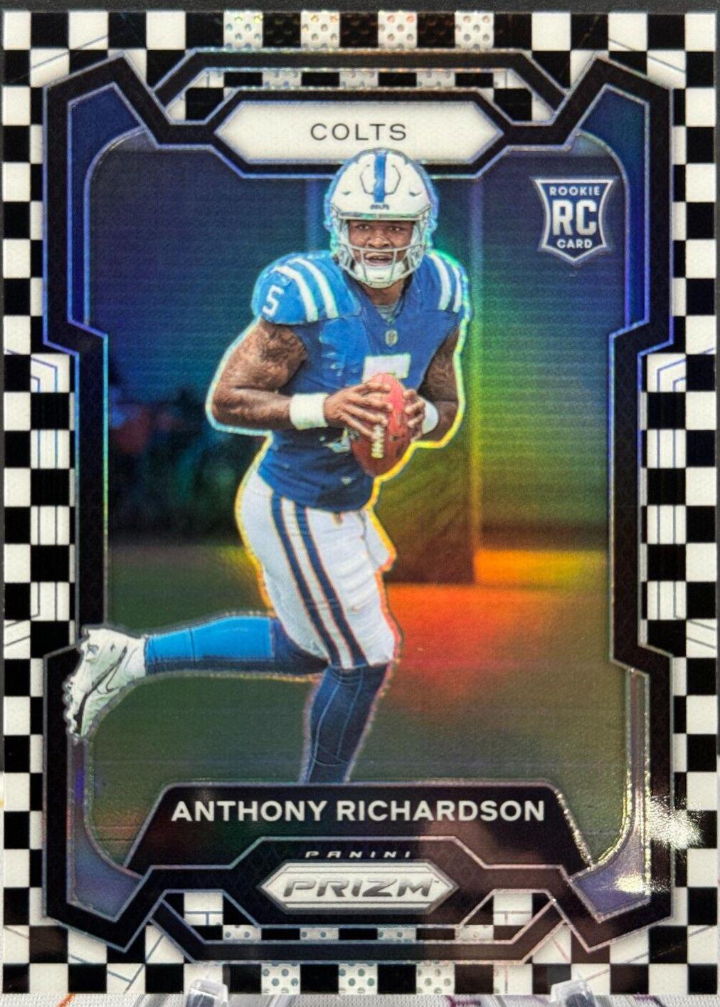 Anthony Richardson [Black White Checker] #343