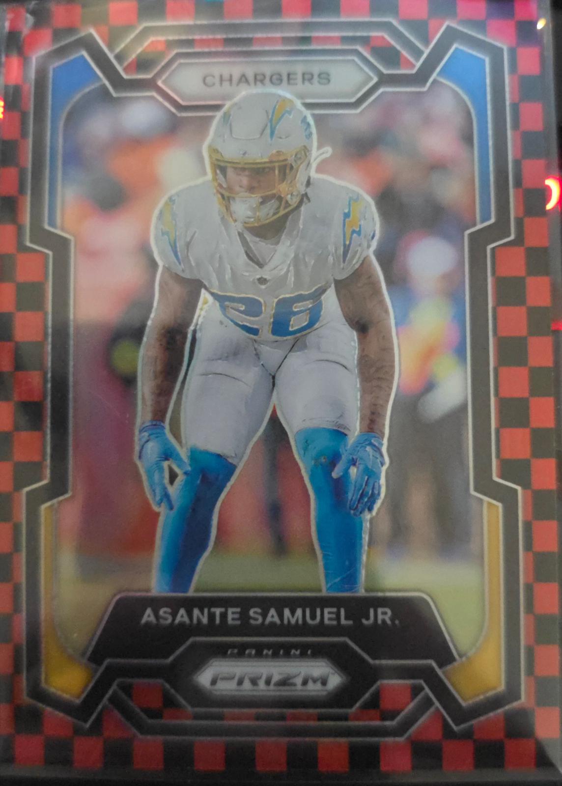 Asante Samuel Jr. [Black Red Checker] #152