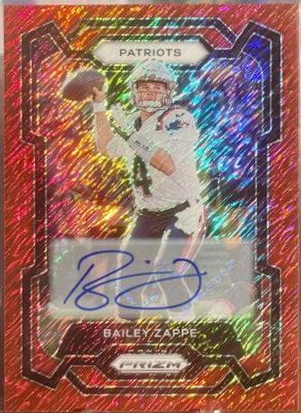 Bailey Zappe [Autograph Red Shimmer] #200