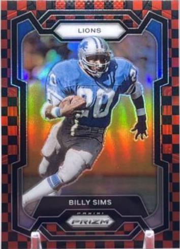 Billy Sims [Black Red Checker] #95