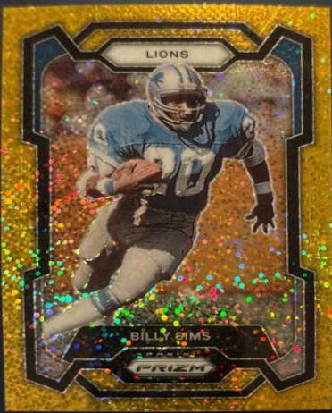 Billy Sims [Gold Sparkle] #95