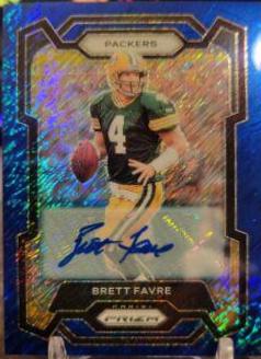 Brett Favre [Autograph Blue Shimmer] #112