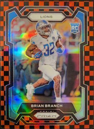 Brian Branch [Black Red Checker] #328