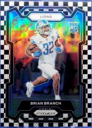 Brian Branch [Black White Checker] #328