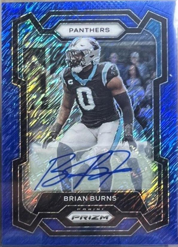 Brian Burns [Autograph Blue Shimmer] #39