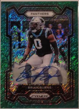 Brian Burns [Autograph Green Shimmer] #39