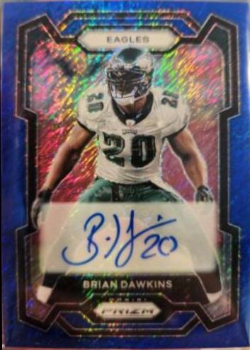 Brian Dawkins [Autograph Blue Shimmer] #241