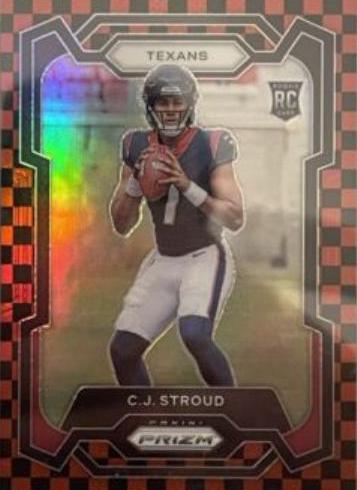 C. J. Stroud [Black Red Checker] #339