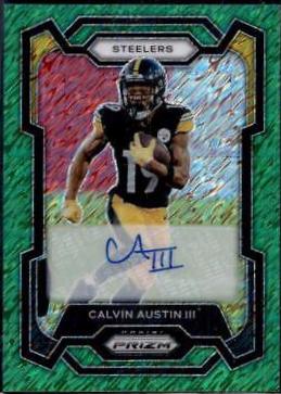 Calvin Austin III [Autograph Green Shimmer] #255