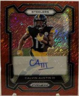 Calvin Austin III [Autograph Red Shimmer] #255