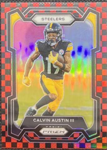 Calvin Austin III [Black Red Checker] #255