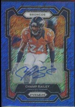 Champ Bailey [Autograph Blue Shimmer] #91