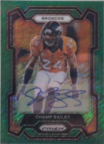 Champ Bailey [Autograph Green Shimmer] #91
