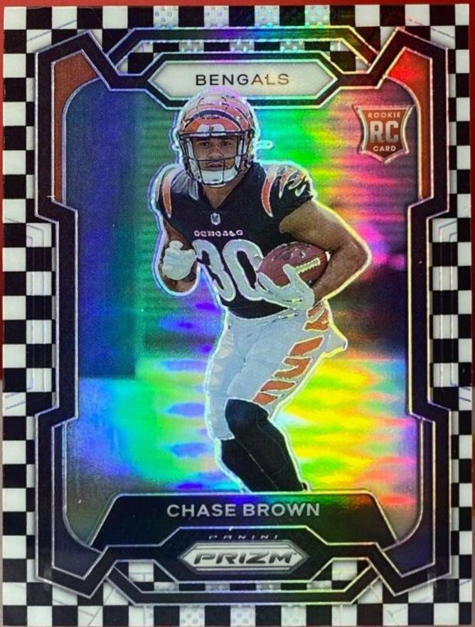 Chase Brown [Black White Checker] #318