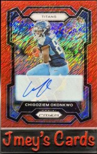 Chigoziem Okonkwo [Autograph Red Shimmer] #288