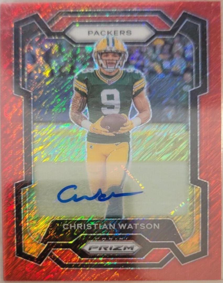 Christian Watson [Autograph Red Shimmer] #107