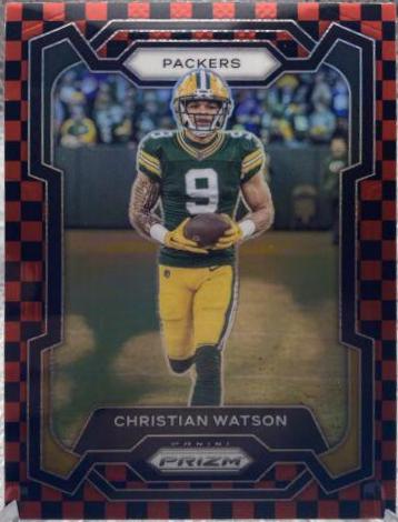 Christian Watson [Black Red Checker] #107