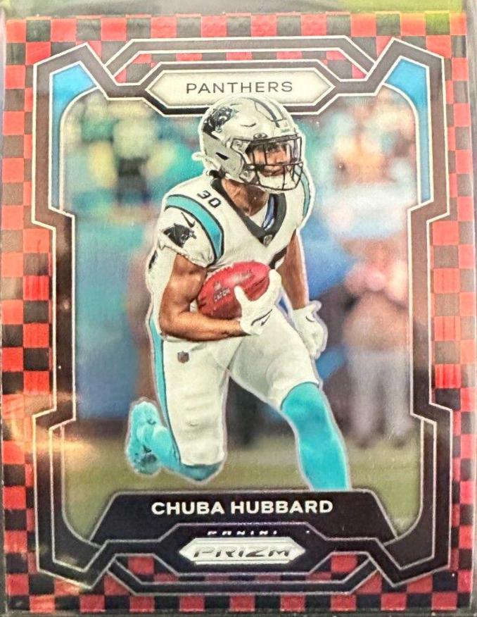 Chuba Hubbard [Black Red Checker] #40